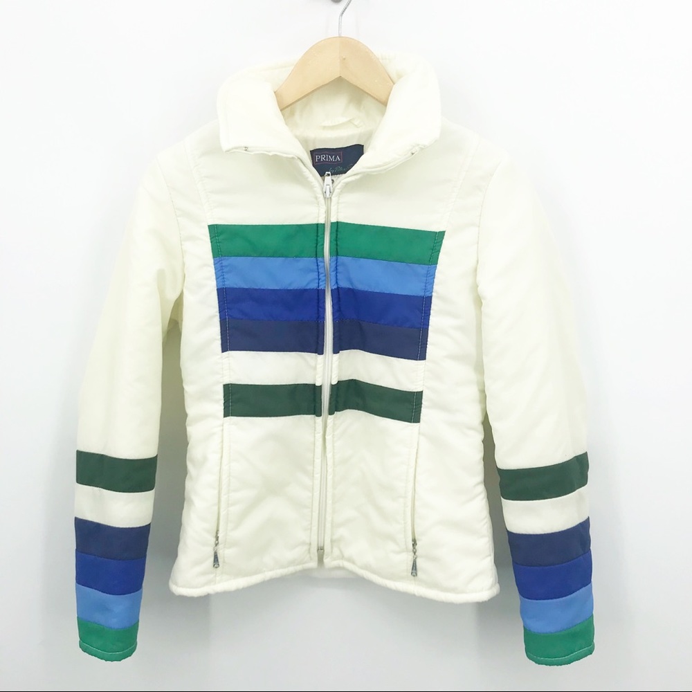 Vintage Ski Coat Prima Peter Frank Stripe Jacket